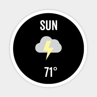 Sunday Weather Costume Magnet